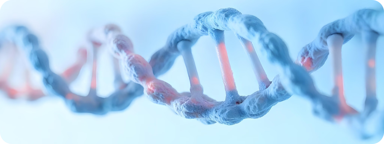 DNA helix and health monitoring visualization