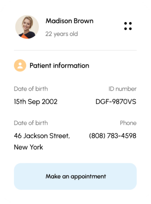 Patient information interface