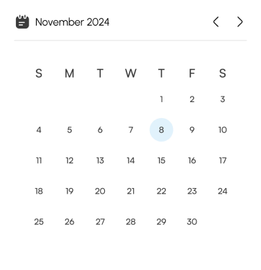 Health tracking calendar